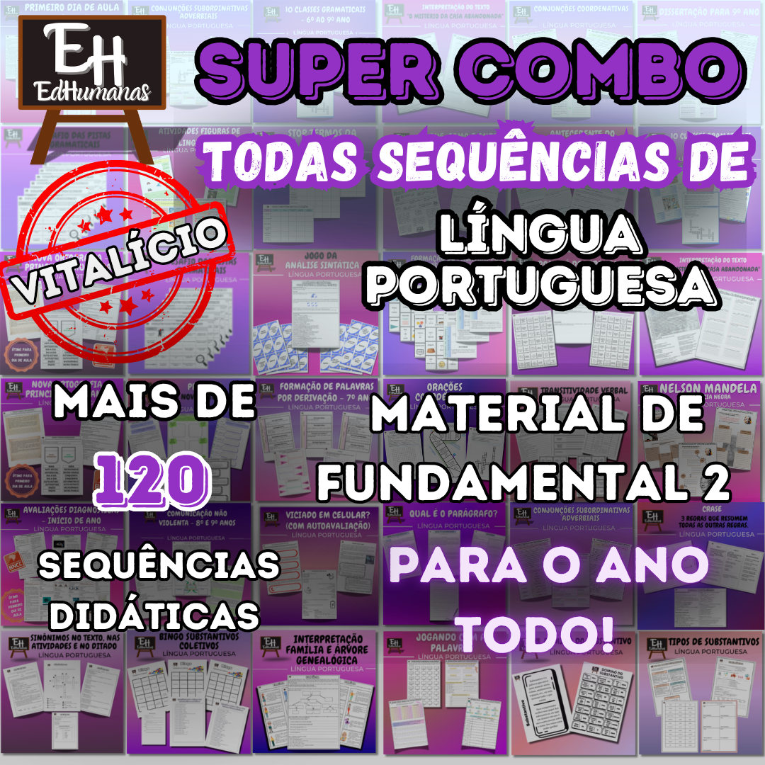 Super Combo - Todas as atividades de Língua Portuguesa do site