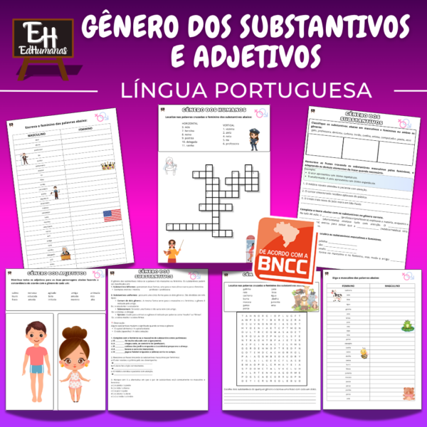 Gênero dos substantivos e adjetivos