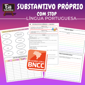 Substantivo próprio com jogo de stop